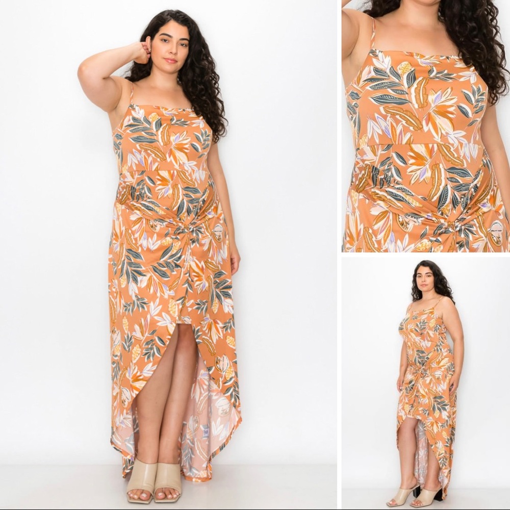 Asymmetric Waterfall Dress